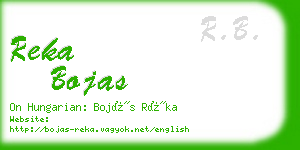 reka bojas business card